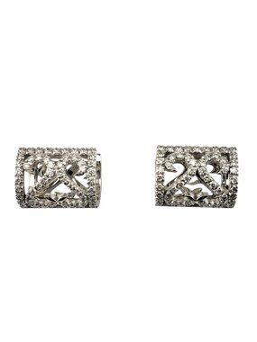 Piero Milano 18K White Gold and Diamond Cuff Earrings #19914